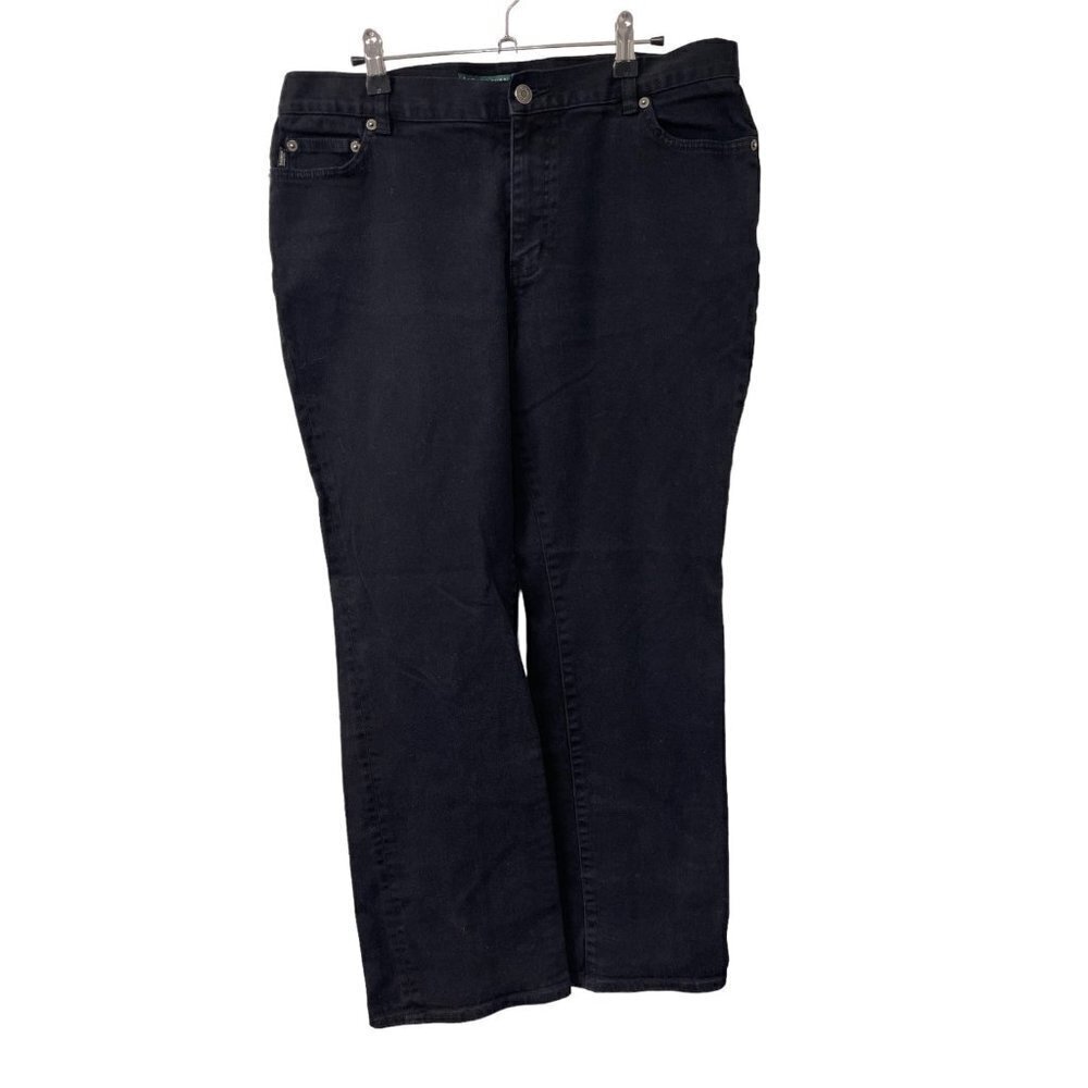 Ralph Lauren Jeans Co Straight Leg Black Denim Women’s Size 14